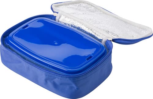 Plastic lunchbox in cooler bag