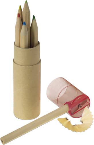 ABS and cardboard tube with pencils