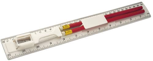 PS ruler with pencil