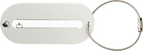 Aluminium luggage tag
