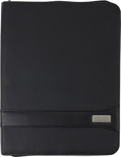 A4 PVC Zipped folder.