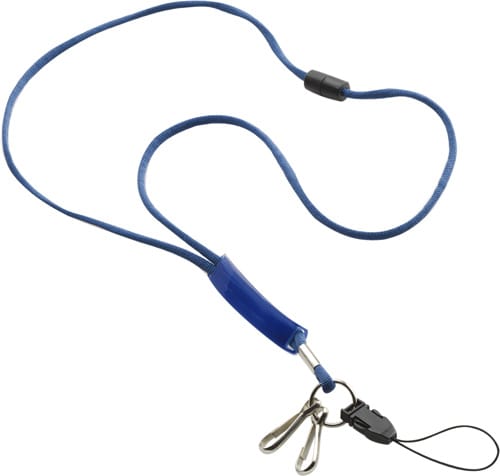 Polyester (300D) lanyard with PVC badge