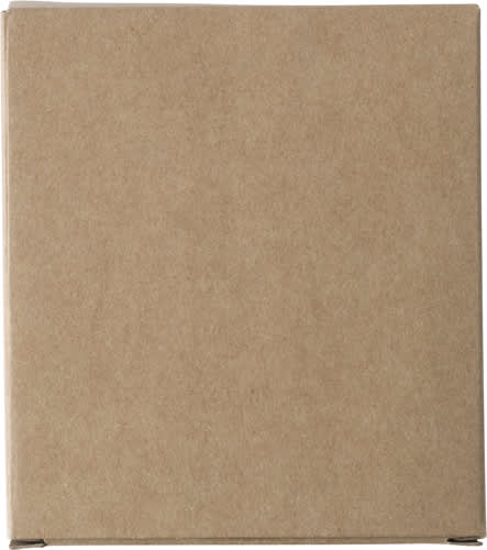 Cardboard box with chalk