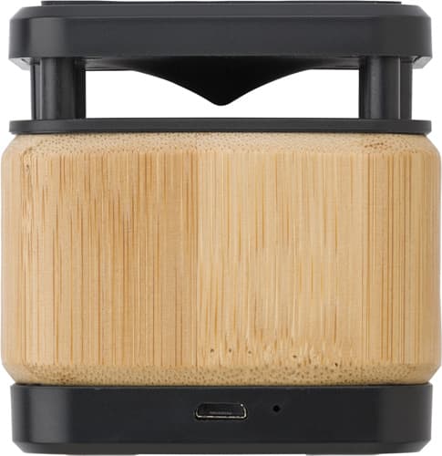 Bamboo and ABS wireless speaker and charger