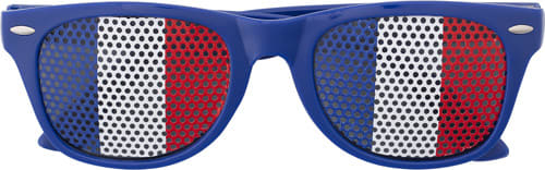 Plexiglass sunglasses with country flag