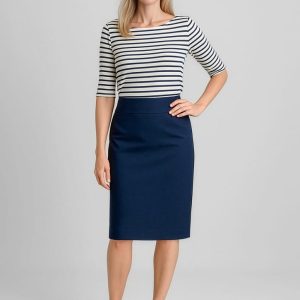 Womens Comfort Wool Stretch Relaxed Fit Lined Skirt