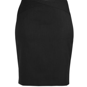 Comfort Wool Stretch Womens Chevron Band Skirt