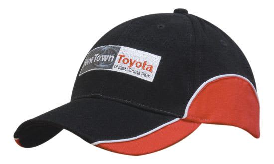 Brushed Heavy Cotton with Peak & Crown Trimmed Inserts