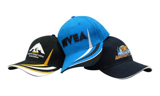 Brushed Heavy Cotton with Indented Peak & Crown/Peak Embroidery