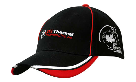 Brushed Heavy Cotton with Crown Piping & Peak Trim/Embroidery