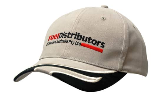 Brushed Heavy Cotton with Wave Indent & Embroidery on Peak