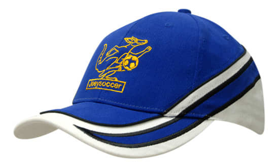 Brushed Heavy Cotton with Fabric Trims/Embroidery & Piping on Crown & Peak