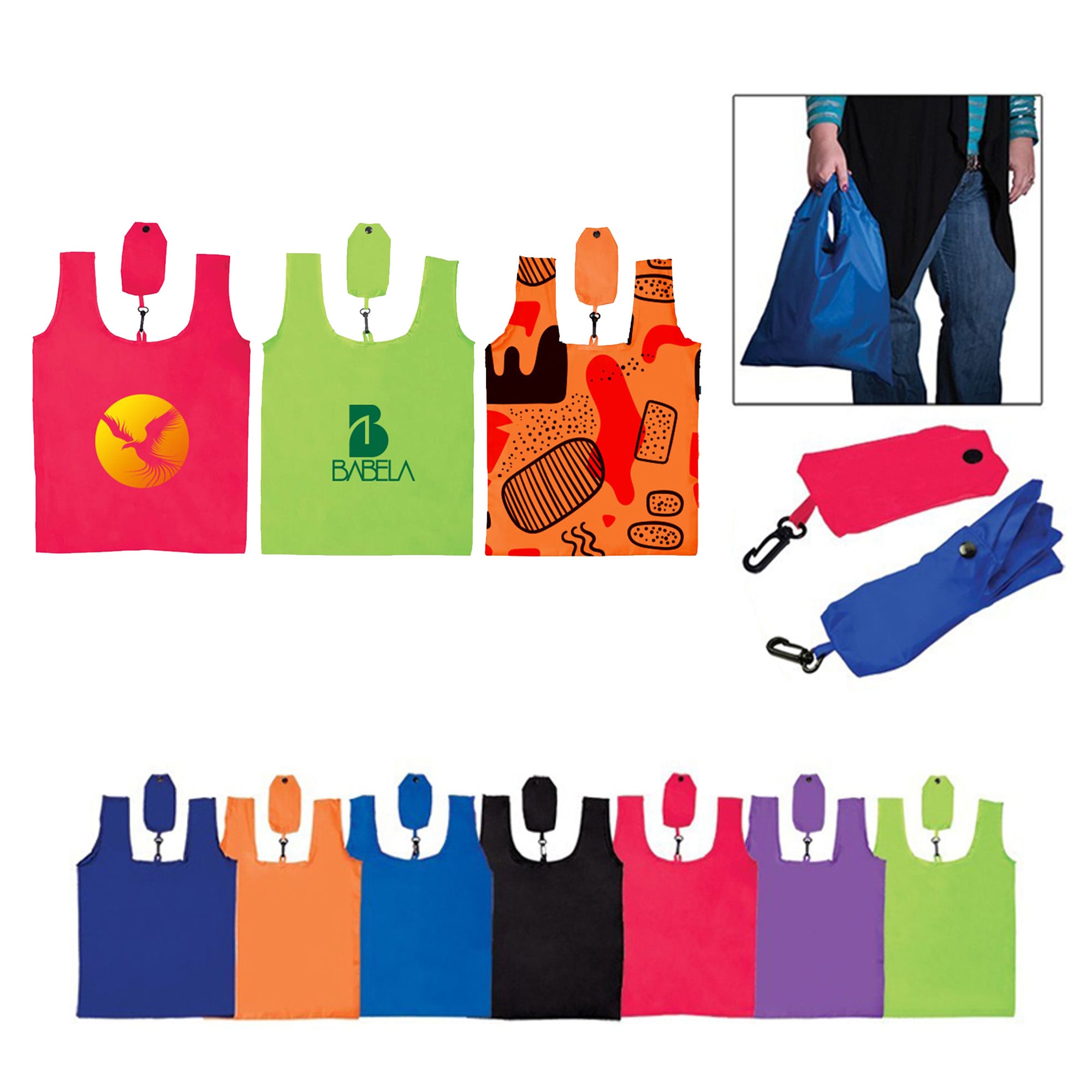 Compact Foldable Shopping Tote Bag
