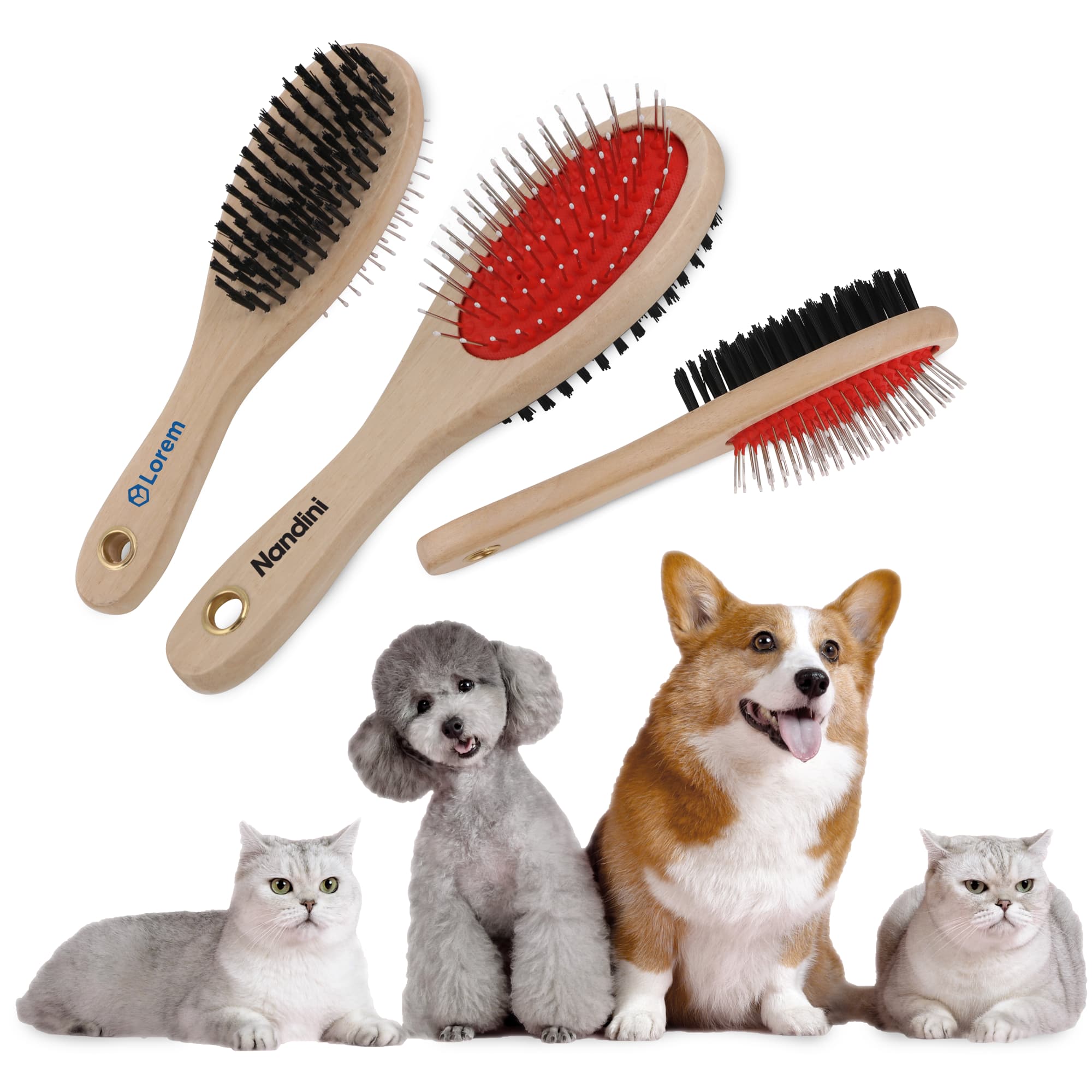 Pin and Bristle Pet Brush