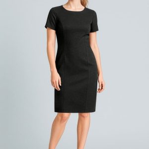 Womens Cool Stretch Short Sleeve Shift Dress