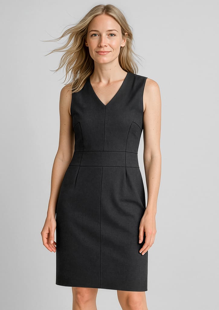 34021_talent_black_01_jsvzgin.jpg Womens Comfort Wool Stretch Sleeveless V-Neck Dress