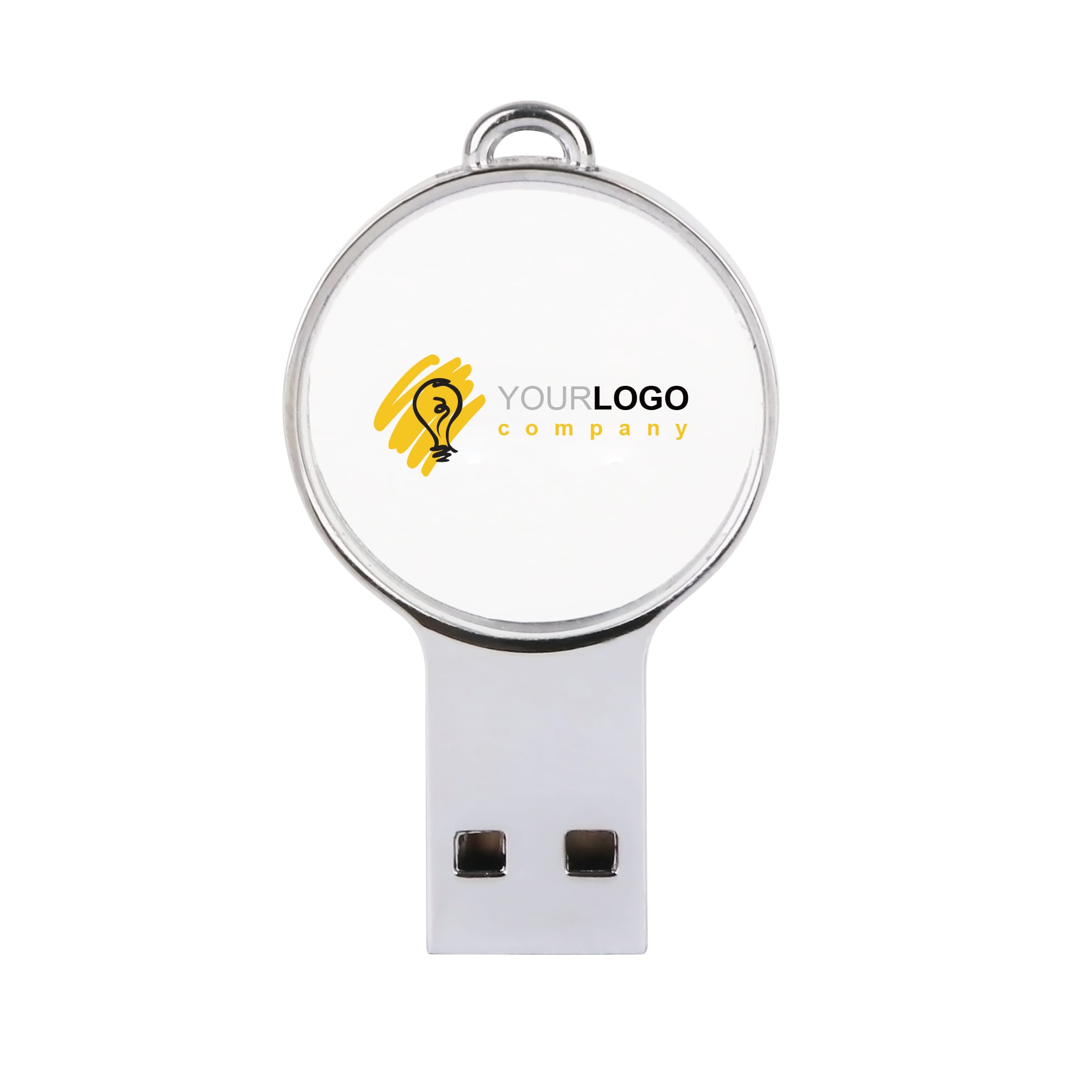 Mini Round Crystal Flash Drive