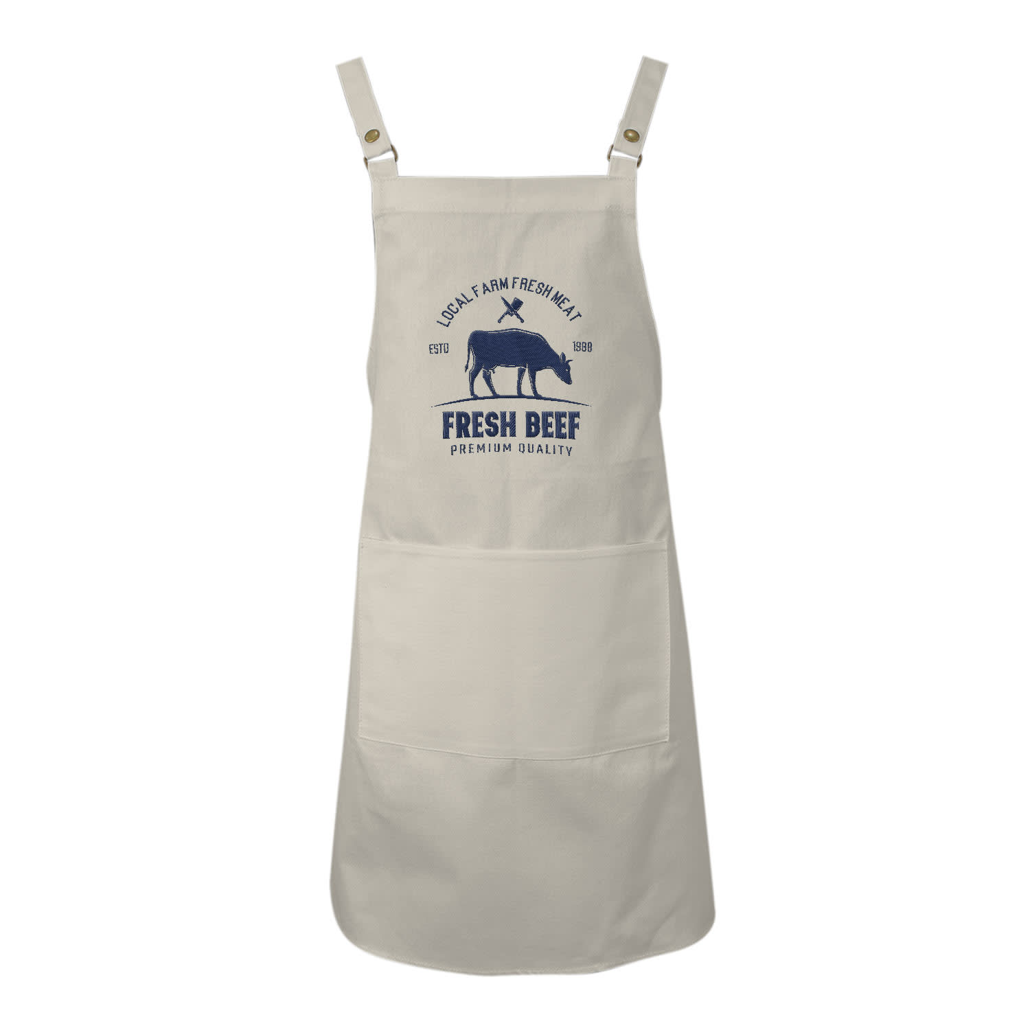 Bib Apron With Sewn on Straps Adults