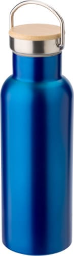 Stainless steel double-walled drinking bottle