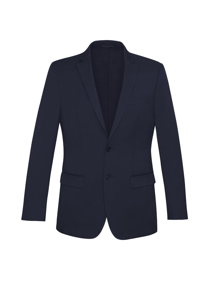 84013_Navy_F.jpg Comfort Wool Stretch Mens Slimline Jacket