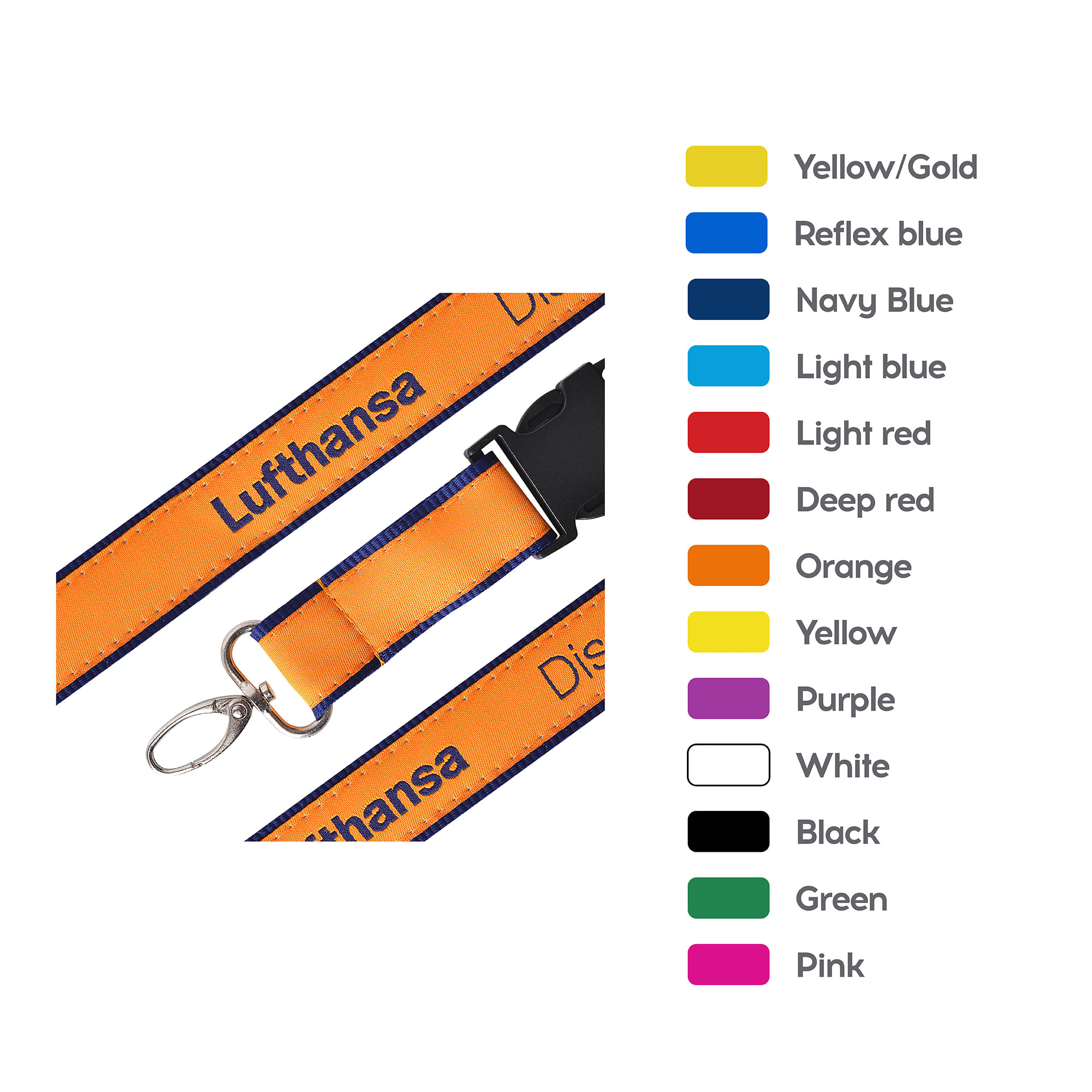 Detailed Woven Lanyard