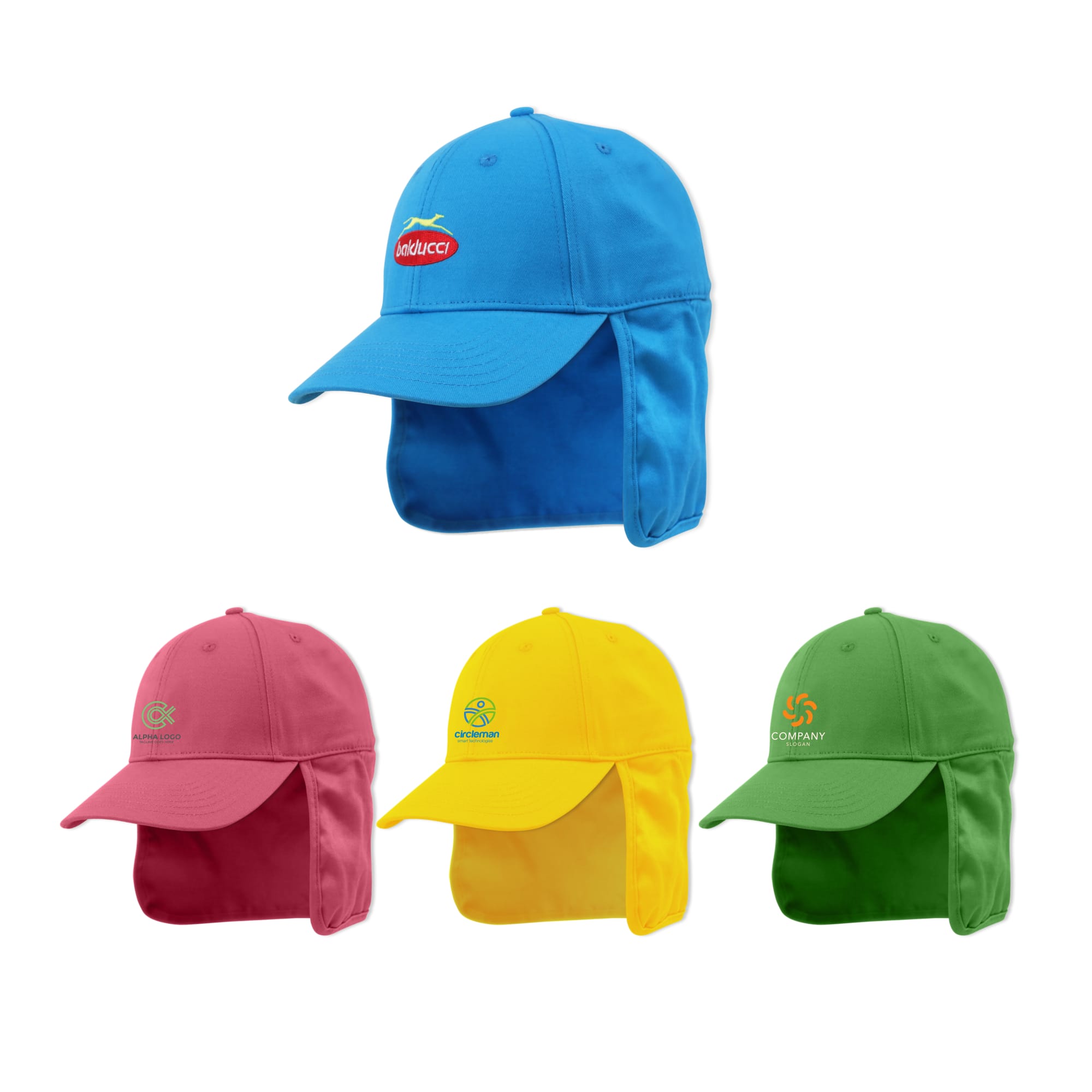 6 Panel Sport Cap with Flap
