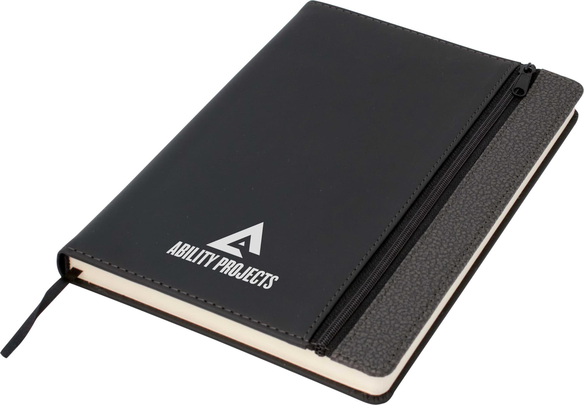 J6400_Toronto_A5_Notebook.jpg Toronto A5 Notebook,Black/Dark Grey Trim