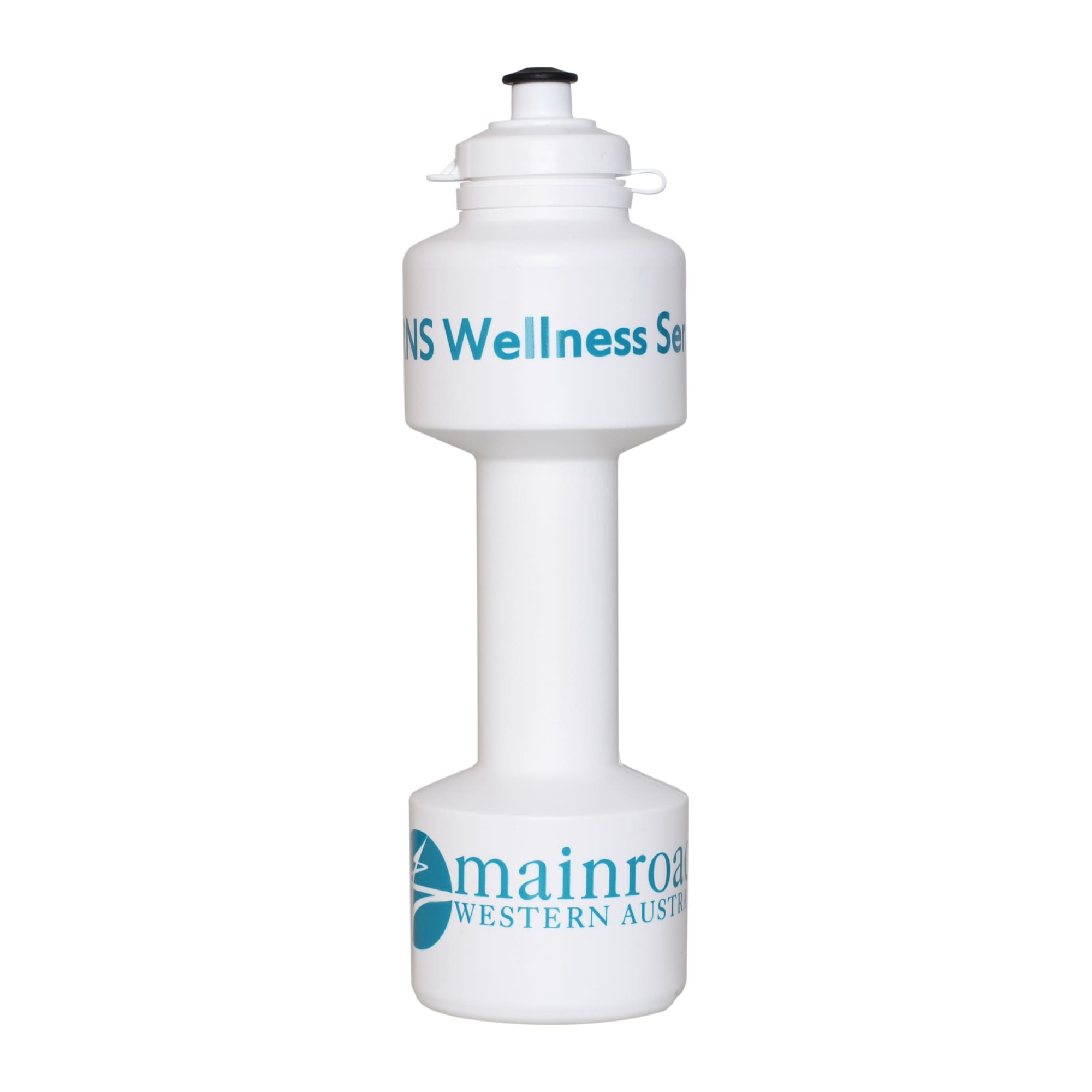 750ml Dumbbell Flip Top Drink Bottle