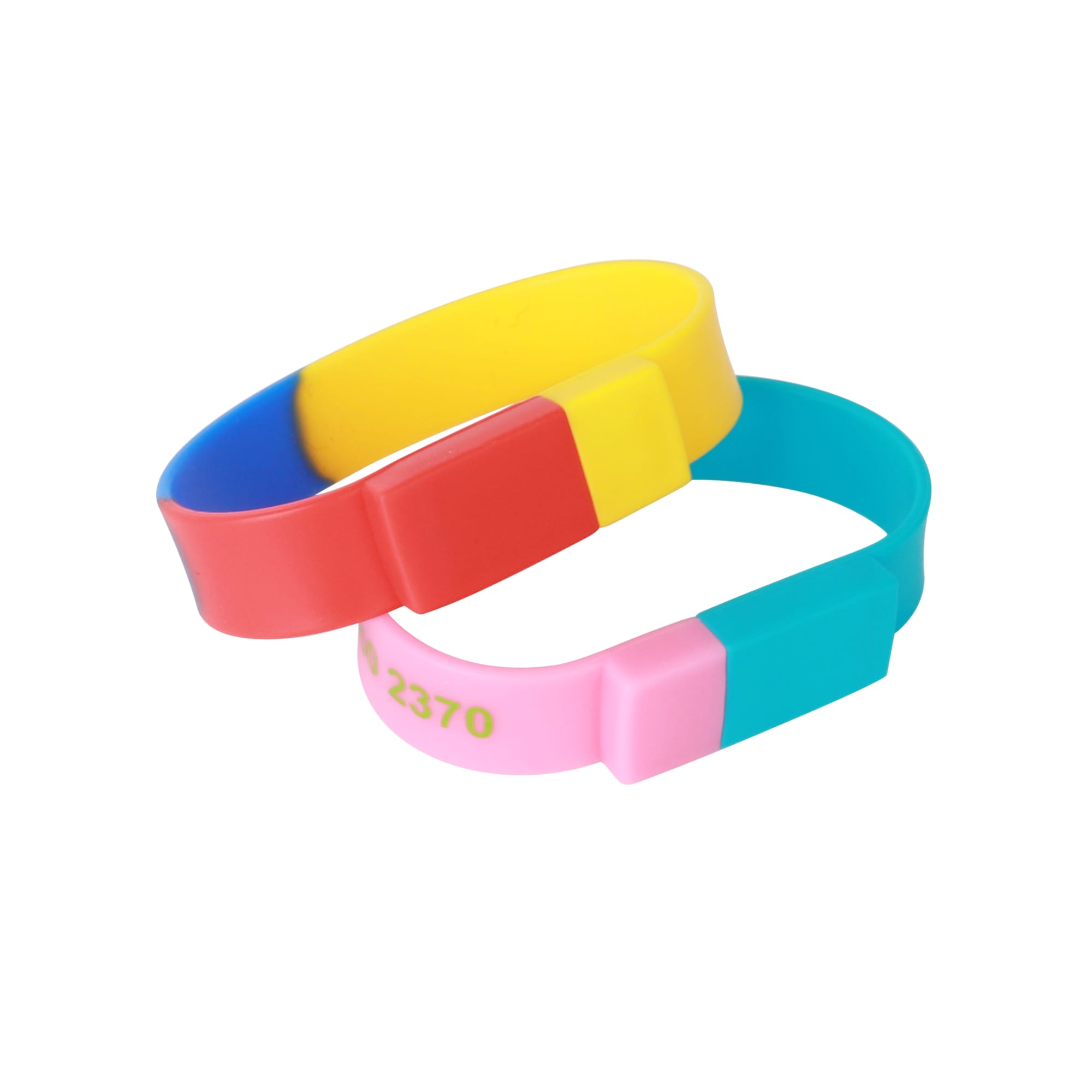 Sectional Coloured Wristband Flash Drive