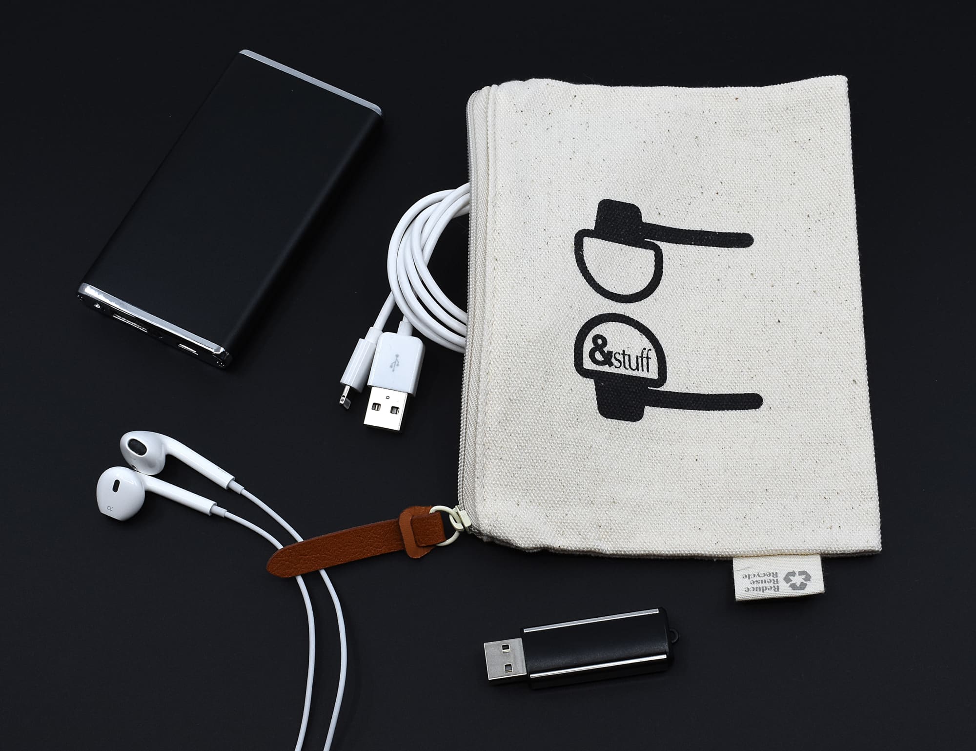 STUFFEP2_Lifestyle.jpg Calico Earphone Pouch 12.5cm x 17cm