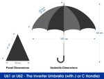 The Inverter Umbrella with C Handle