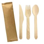2pcs Wooden Cutlery Set