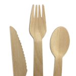 2pcs Wooden Cutlery Set