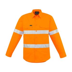 Mens Hi Vis Hoop Taped Long Sleeve Shirt