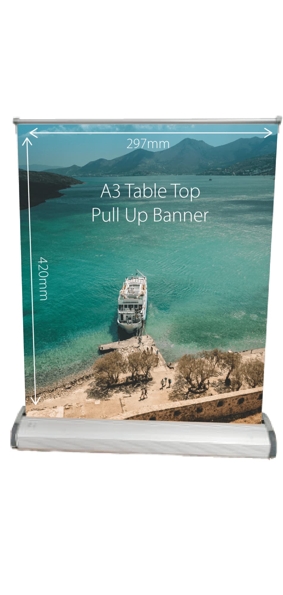 Table Top Pull Up Banner A3