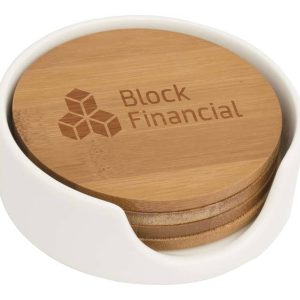 Brunswick Bamboo Coaster Set