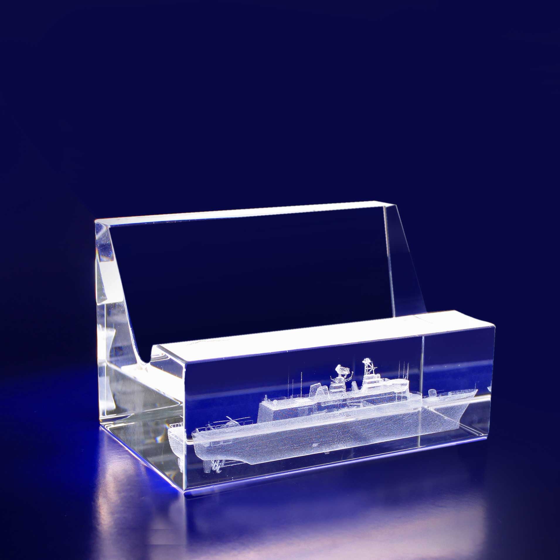 3D Crystal Business Card Holder