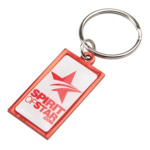 Rainbow Keyring (20x40mm rectangle)-Ind