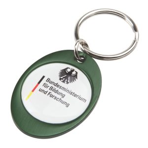 Rainbow Keyring (30x40mm oval) - Indent