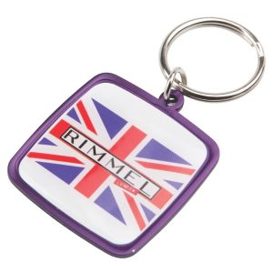 Rainbow Keyring (38x43mm square)-Indent