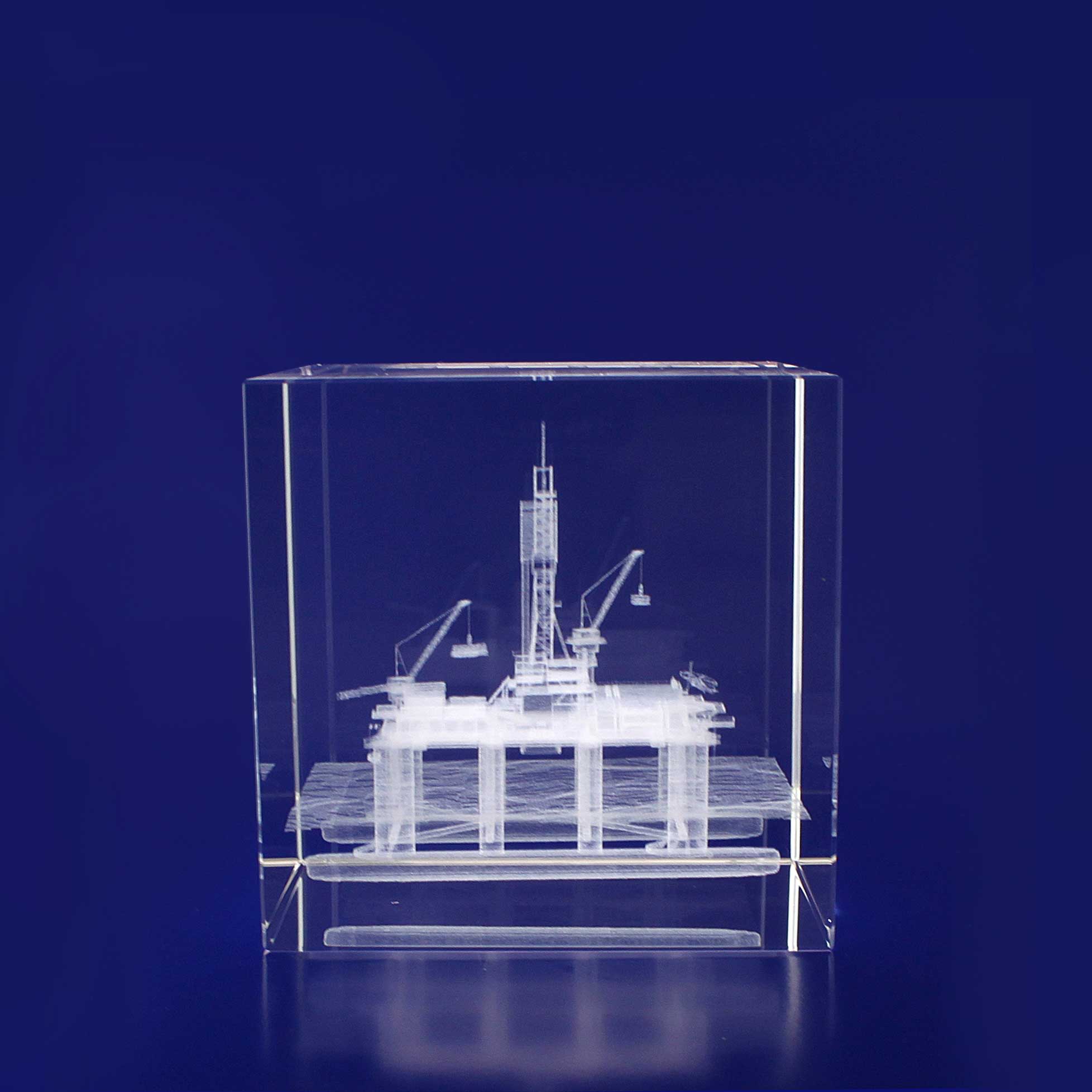 3D Crystal Cube (80mm)