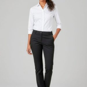 Womens Comfort Waist Straight Leg Pant