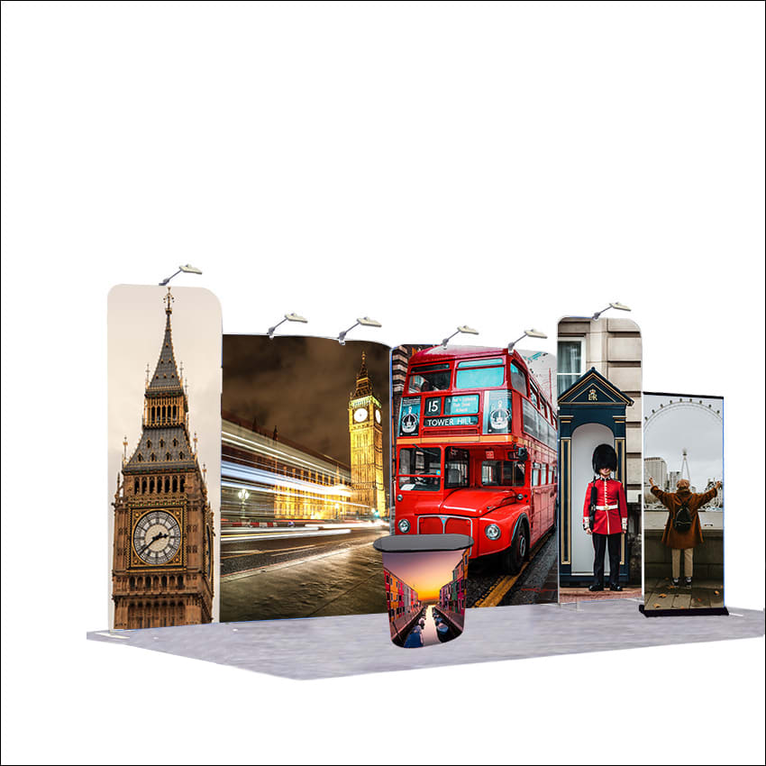 Stretch Fabric Display / Tension Fabric Display Exhibition Booths Type C