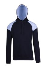 Mens Shoulder Contrast Panel Hoodie