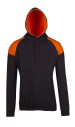 Mens Shoulder Contrast Panel Hoodie