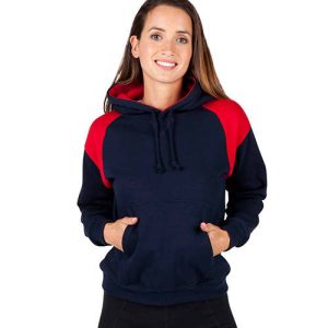 Womens/Juniors Shoulder Contrast Panel Hoodie