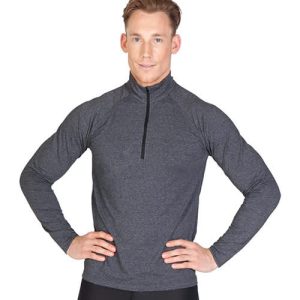 Mens Greatness Half Zip Mock Neck