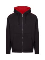 Mens Unbrushed Stripe Sleeve Hoodie