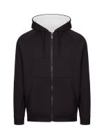 Mens Unbrushed Stripe Sleeve Hoodie