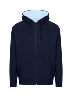 Mens Unbrushed Stripe Sleeve Hoodie